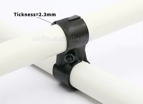 Hot Sale HJ-6 Connector For 28mm Iron Metal Lean Pipe Connector For Rack System