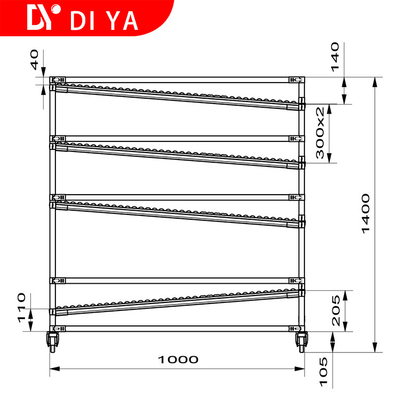 Industrial Lean Pipe Racking System Shelf