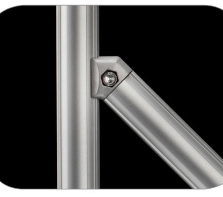 DYJ28-B09 45 Inner Type Aluminum Tube Connector for Lean System