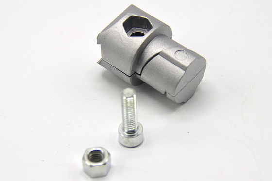 Sandblasting Metal Pipe Joints ADC12 Pipe Connectors Aluminum Tube Fittings