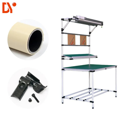 28mm Colorful PE/ABS Coated Lean Tube With Connector For Flexible Assembly Worktable