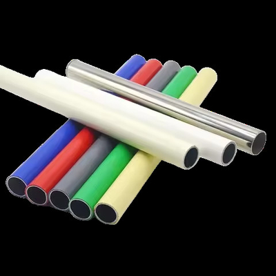 white black beige Ivory color pe coated lean pipe round tubes