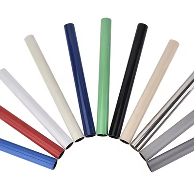 white black beige Ivory color pe coated lean pipe round tubes