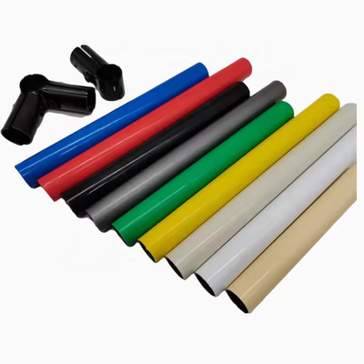 white black beige Ivory color pe coated lean pipe round tubes