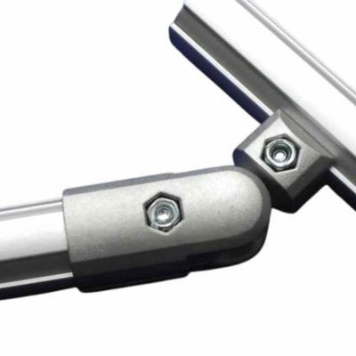 DYJ28-B07 Third Generation Aluminum Lean Pipe Assembly Line Accessories Warehouse 180 Degree Joint Outer Type