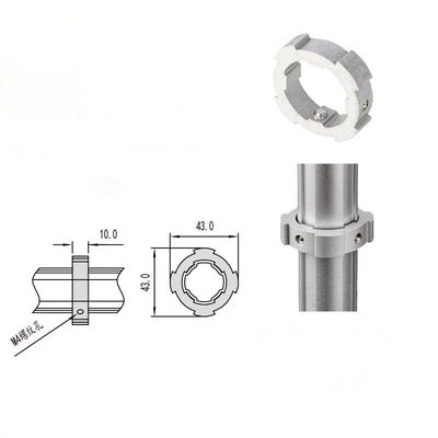 6005 T6 Aluminum Tube Fittings Lean Pipe Slider Horizontal Located Ring Slider Fixed Positioner