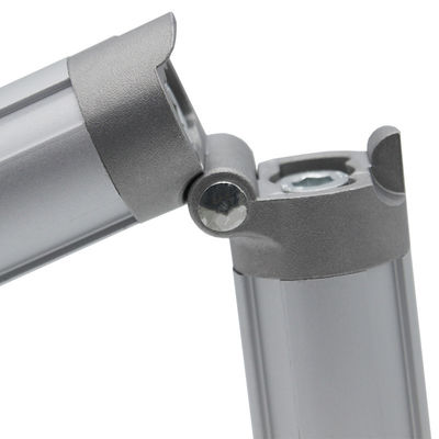 OD 28mm Lean Pipe Connector Double Tube Movable Joint Hinge Joint for Workbench