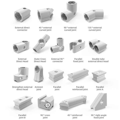 Third Generation Aluminum Lean Pipe Joint Function Accessory