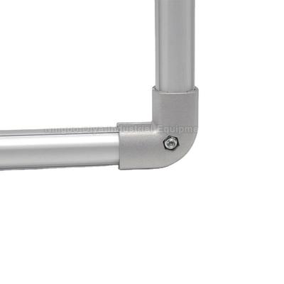 DYJ19-A15 Металлические трубные фитинги Двухсторонний круглый угловой соединитель 90 градусов Алюминиевый трубный соединитель